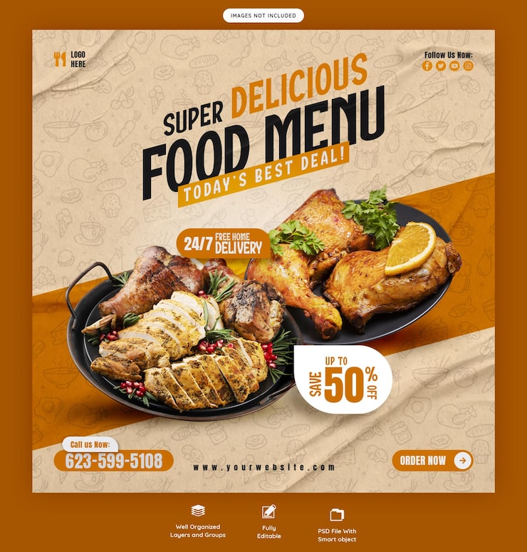 food-menu-restaurant-social-media-banner-instagram-post-template_120329-4845
